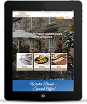 iPad Mockup of cairnbaan.com