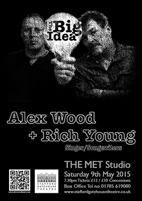 Alex Wood Band poster design by Wright Designer